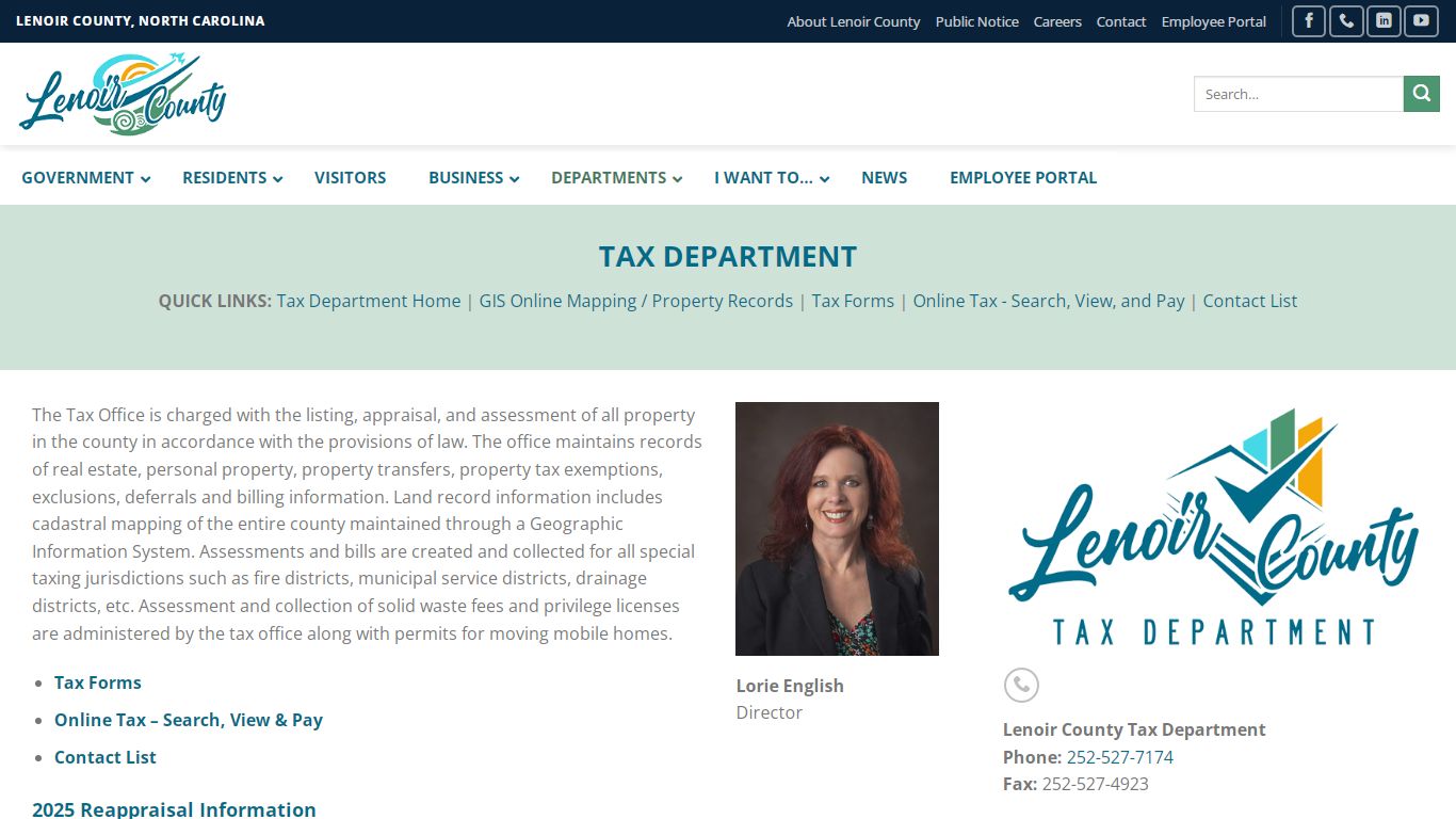Tax Department – Lenoir County, North Carolina | Official Website
